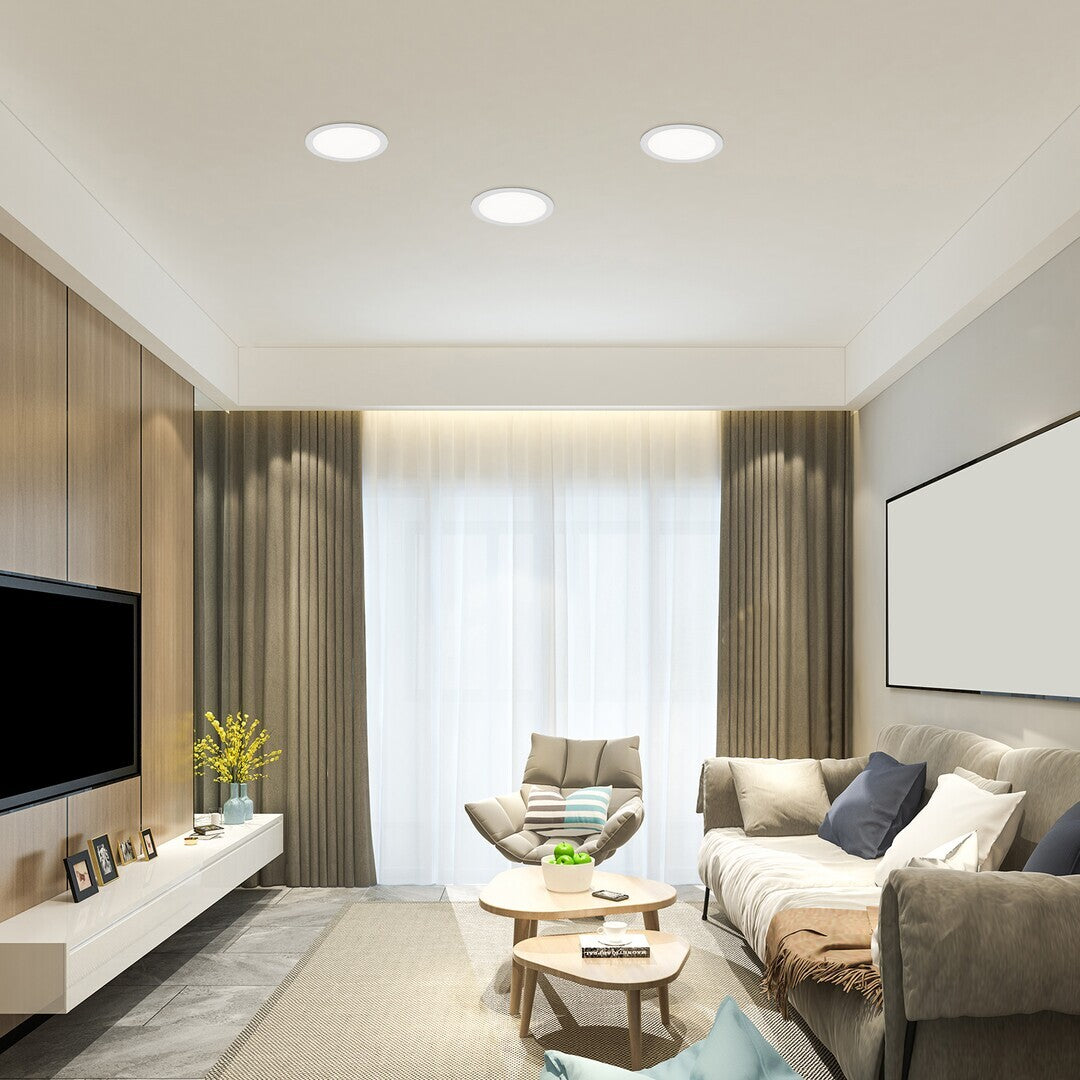 Spot LED incastrat Shaun2, alb, 3W, 230lm, 4000K, D.9cm, IP20, Rabalux, 71232