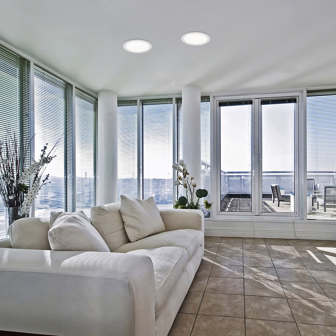 Spot LED incastrat Shaun2, alb, 12W, 820lm, 4000K, D.17cm, IP20, Rabalux, 71234