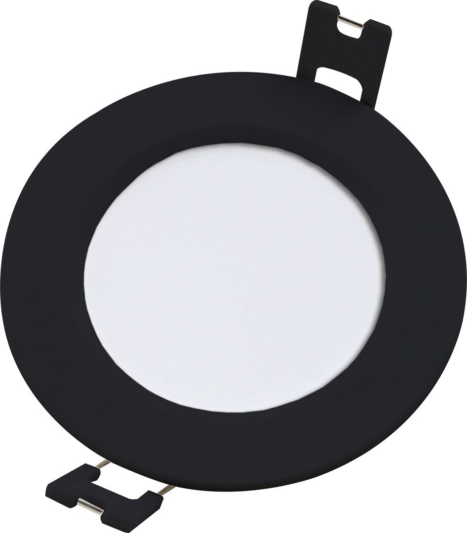 Spot LED incastrat Shaun2, negru, 3W, 220lm, 4000K, D.9cm, IP20, Rabalux, 71240