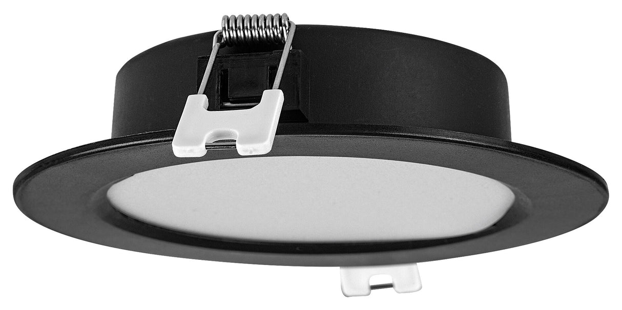 Spot LED incastrat Shaun2, negru, 6W, 420lm, 4000K, D.12cm, IP20, Rabalux, 71241