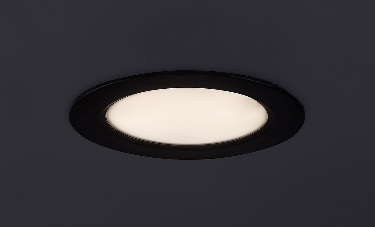 Spot LED incastrat Shaun2, negru, 6W, 420lm, 4000K, D.12cm, IP20, Rabalux, 71241