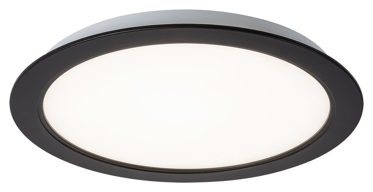 Spot LED incastrat Shaun2, negru, 18W, 1350lm, 4000K, D.22cm, IP20, Rabalux, 71243