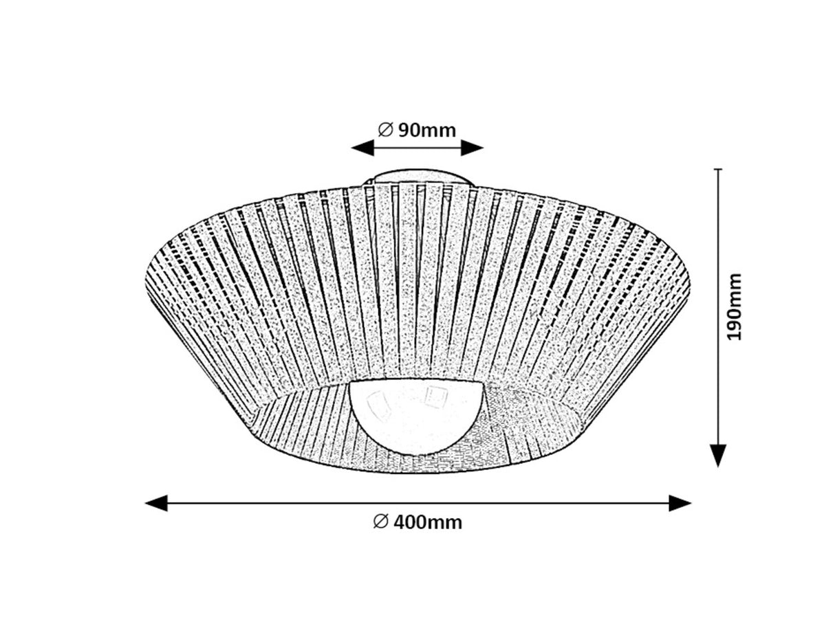 Plafoniera Revan, negru/gri, 1xE27, IP20, Rabalux, 71248