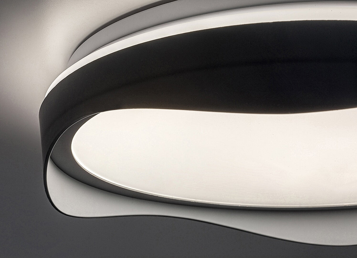 Plafoniera LED Israh, gri, 40W, 1850lm, 4000K, D.48cm, IP20, Rabalux, 71249