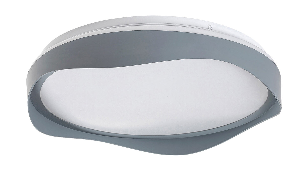 Plafoniera LED Israh, gri, 24W, 1250lm, 4000K, D.38cm, IP20, Rabalux, 71250