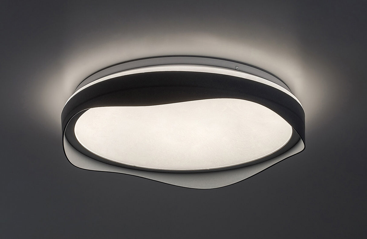 Plafoniera LED Israh, gri, 24W, 1250lm, 4000K, D.38cm, IP20, Rabalux, 71250