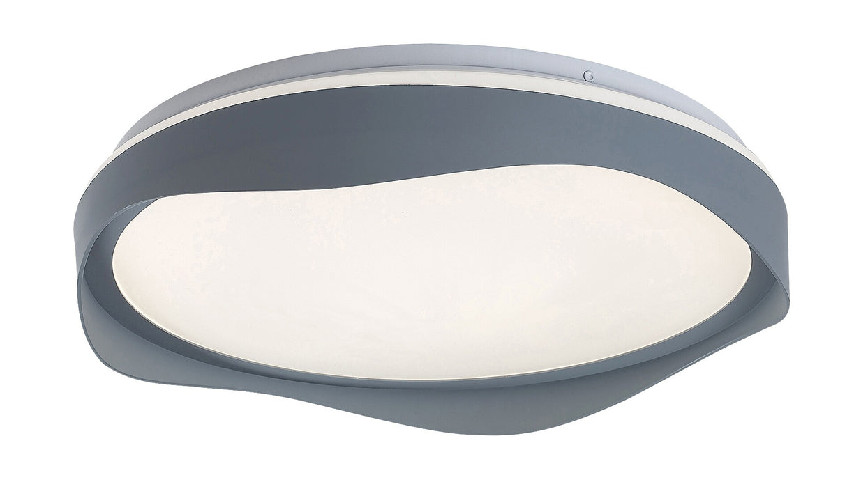 Plafoniera LED Israh, gri, 24W, 1250lm, 4000K, D.38cm, IP20, Rabalux, 71250