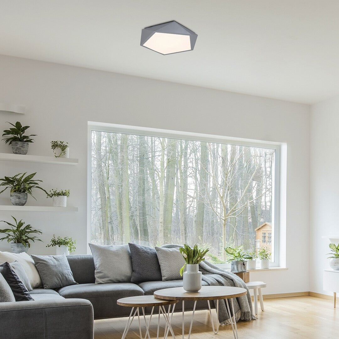 Plafoniera LED Raffa, gri, 30W, 1000lm, 3000K, IP20, Rabalux, 71251