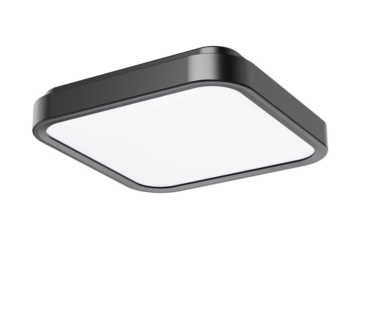 Plafoniera baie Samira, negru, LED, 48W, 3100 lumeni, 4000K, 42x42 cm, IP44, Rabalux 71256