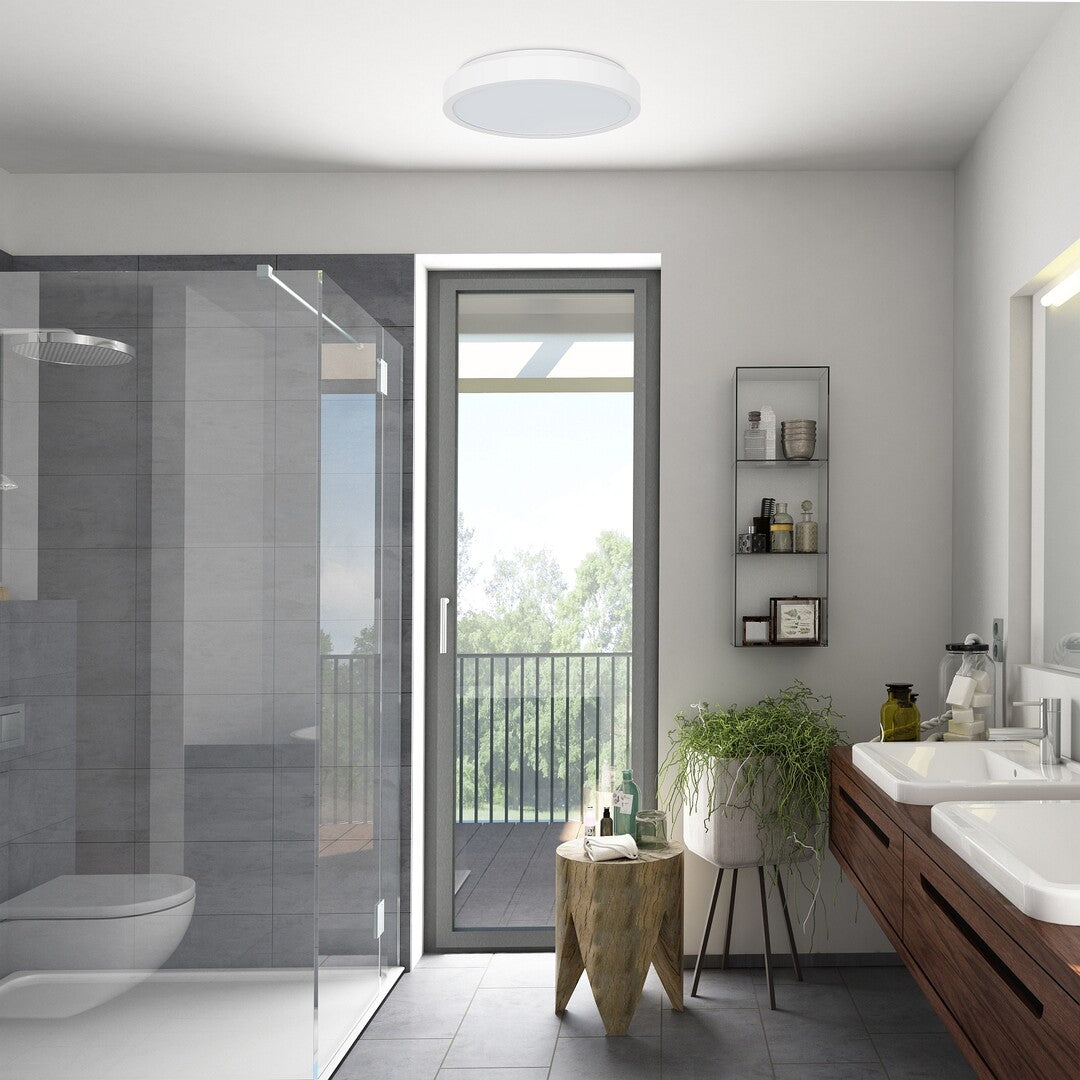 Plafoniera baie Samira, alb, LED, 48W, 3150 lumeni, 4000K, D.42 cm, IP44, Rabalux 71259