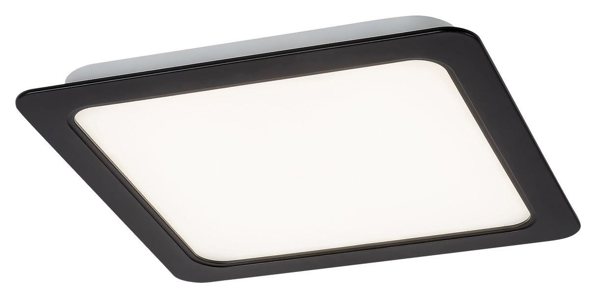 Spot LED incastrat Shaun2, negru, 6W, 420lm, 4000K, D.12cm, IP20, Rabalux, 71263