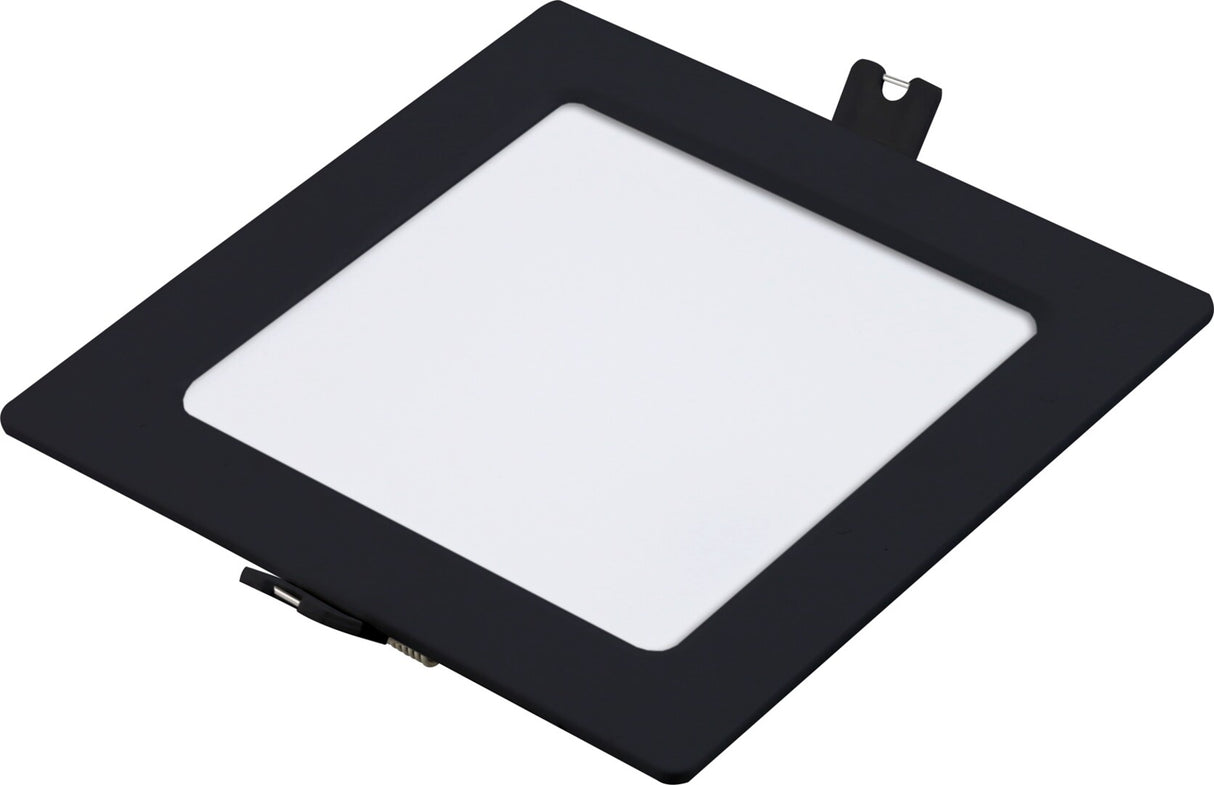 Spot LED incastrat Shaun2, negru, 6W, 420lm, 4000K, D.12cm, IP20, Rabalux, 71263