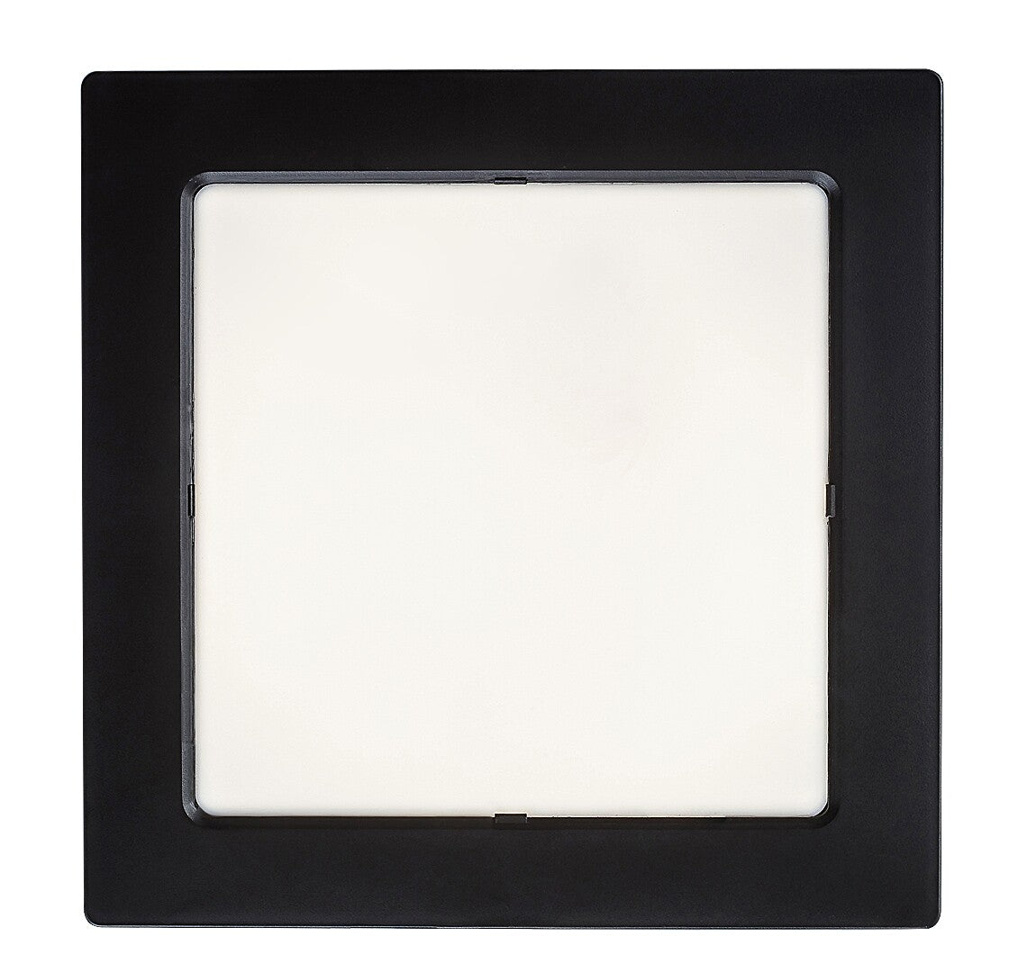 Spot LED incastrat Shaun2, negru, 18W, 1350lm, 4000K, D.22cm, IP20, Rabalux, 71265