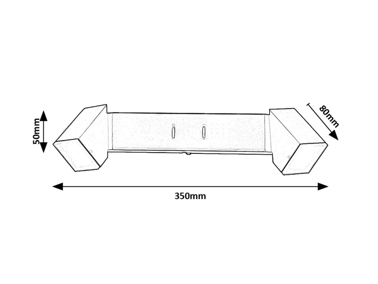 Aplica Kessy, negru, LED, 8W, 320 lumeni, 3000K ,Rabalux 71271