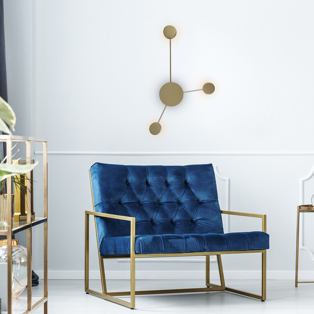 Aplica LED Amadeo, auriu, 10W, 1200lm, 3000K, IP20, Rabalux, 71275