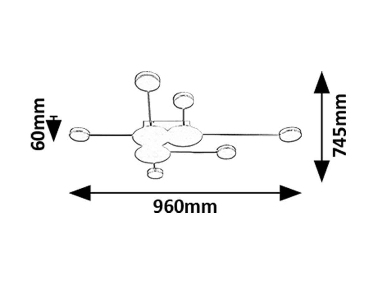 Aplica LED Amadeo, auriu, 21W, 2500lm, 3000K, IP20, Rabalux, 71276