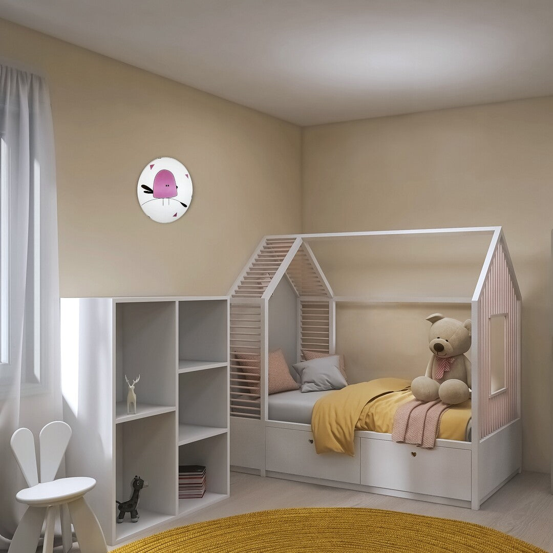 Lustra pentru copii Fowly, alb, 2 x E27, D.40, IP20, Rabalux, 71278