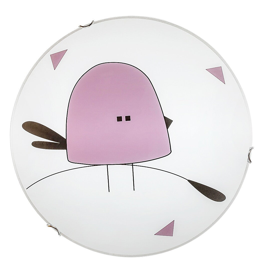 Lustra pentru copii Fowly, alb, 2 x E27, D.40, IP20, Rabalux, 71278