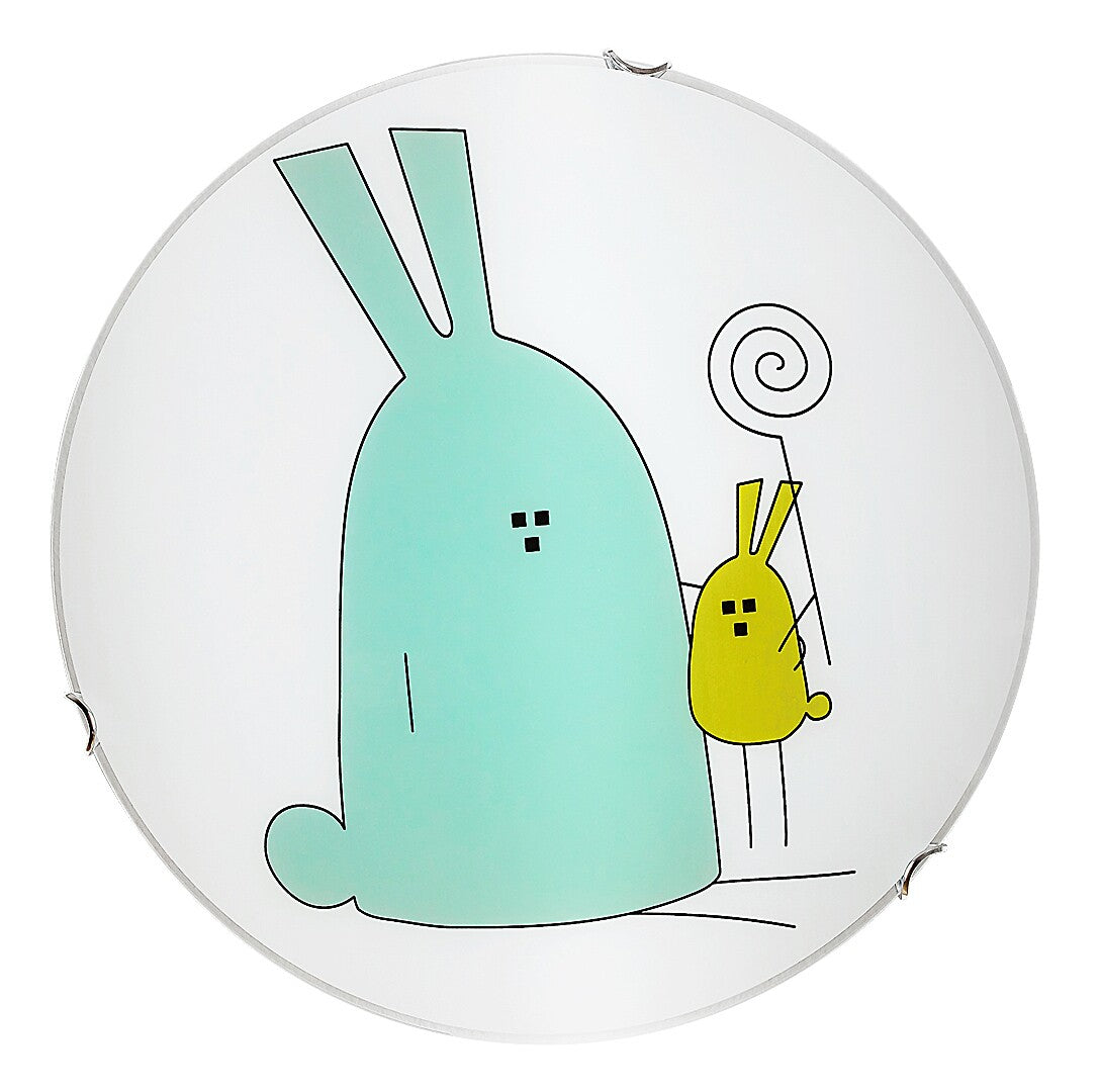 Plafoniera copii Flappy, alb, 2 x E27, D.40, IP20, Rabalux, 71279