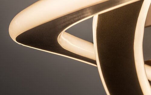 Plafoniera LED Kallira, auriu mat, 72W, 3800lm, 3000K, D.59cm, IP20, Rabalux, 71280