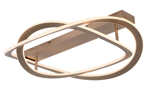 Plafoniera LED Kallira, auriu mat, 72W, 3800lm, 3000K, D.59cm, IP20, Rabalux, 71280