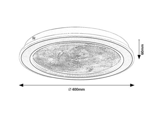 Plafoniera LED cu telecomanda Efrael, auriu mat, 24W, 1700lm, 3000K-6500K, D.40cm, IP20, Rabalux, 71281