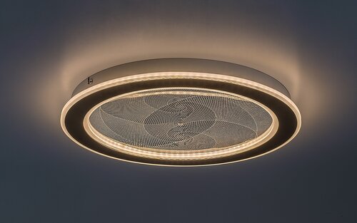 Plafoniera LED cu telecomanda Efrael, auriu mat, 24W, 1700lm, 3000K-6500K, D.40cm, IP20, Rabalux, 71281