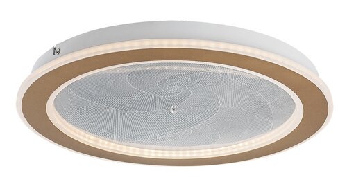 Plafoniera LED cu telecomanda Efrael, auriu mat, 24W, 1700lm, 3000K-6500K, D.40cm, IP20, Rabalux, 71281