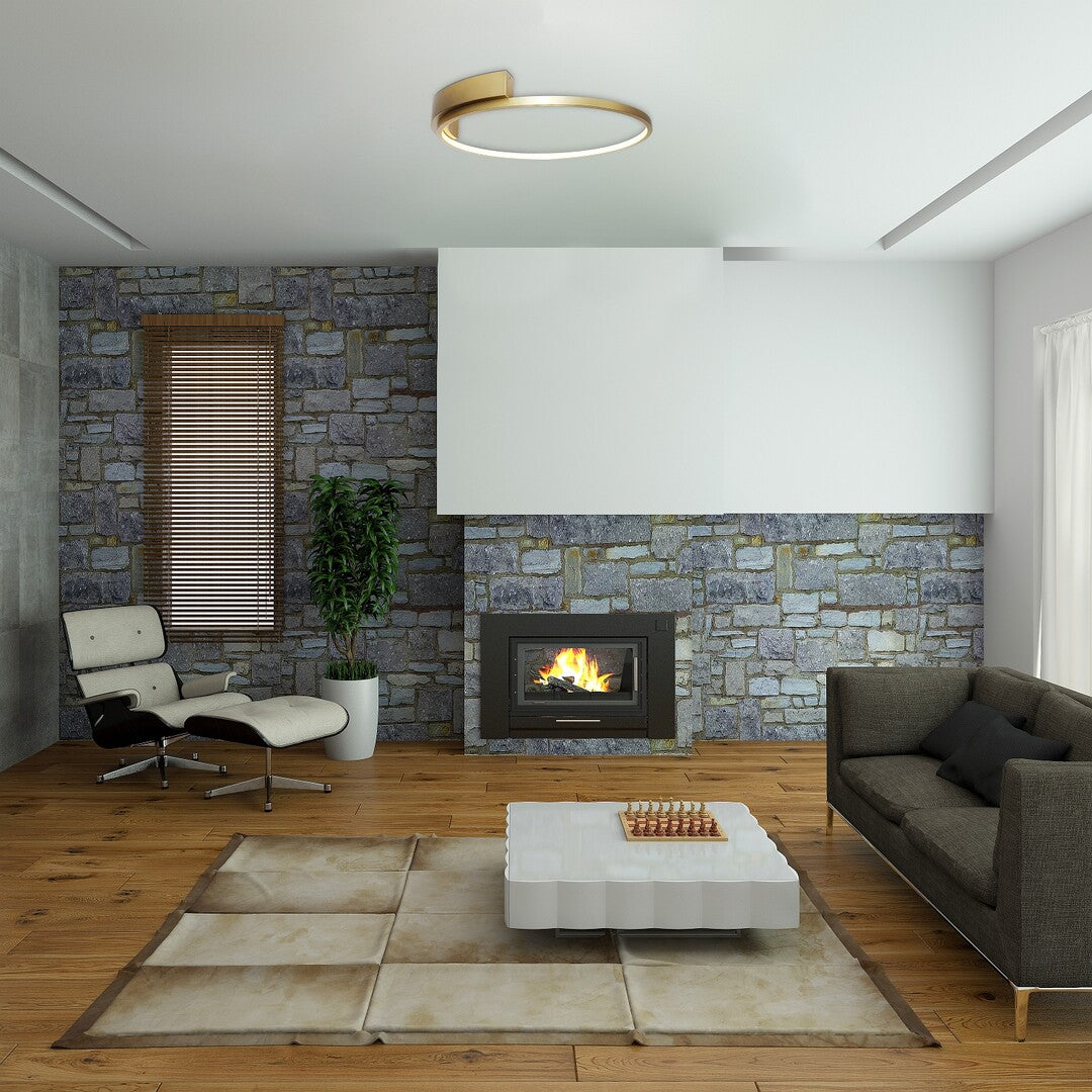 Plafoniera LED Holize, auriu, 24W, 1350lm, 4000K, IP20, Rabalux, 71287