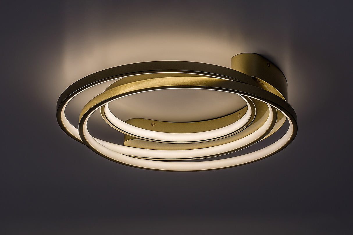 Plafoniera LED Holize, auriu, 50W, 3400lm, 4000K, IP20, Rabalux, 71288