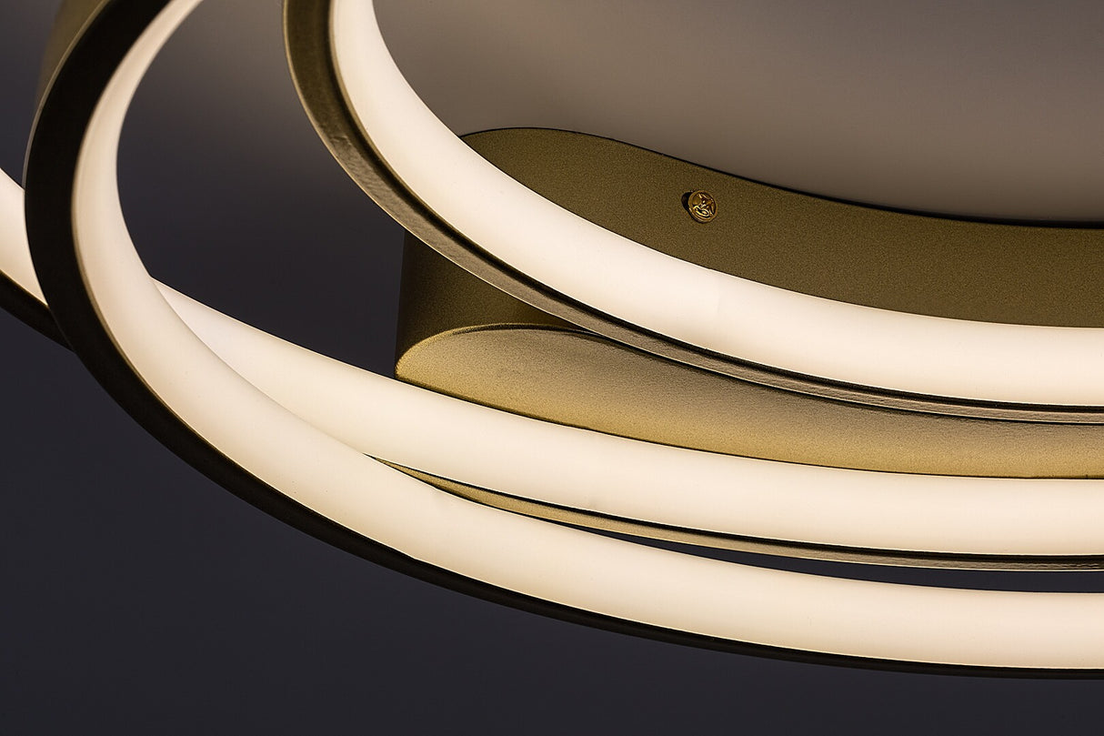 Plafoniera LED Holize, auriu, 50W, 3400lm, 4000K, IP20, Rabalux, 71288