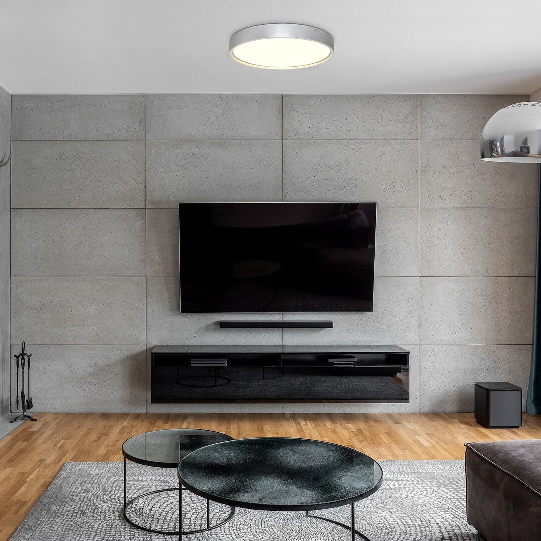 Plafoniera LED Dewson, aluminiu periat, 37W, 2480lm, 3000K, D.45cm, IP20, Rabalux, 71289