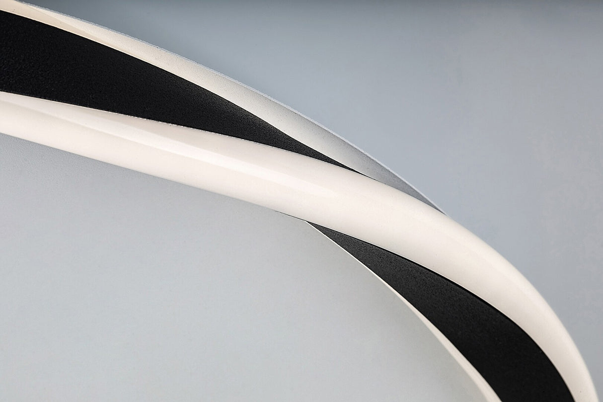 Plafoniera LED Mathiola, negru, 40W, 2200lm, 4000K, D.56cm, IP20, Rabalux, 71290