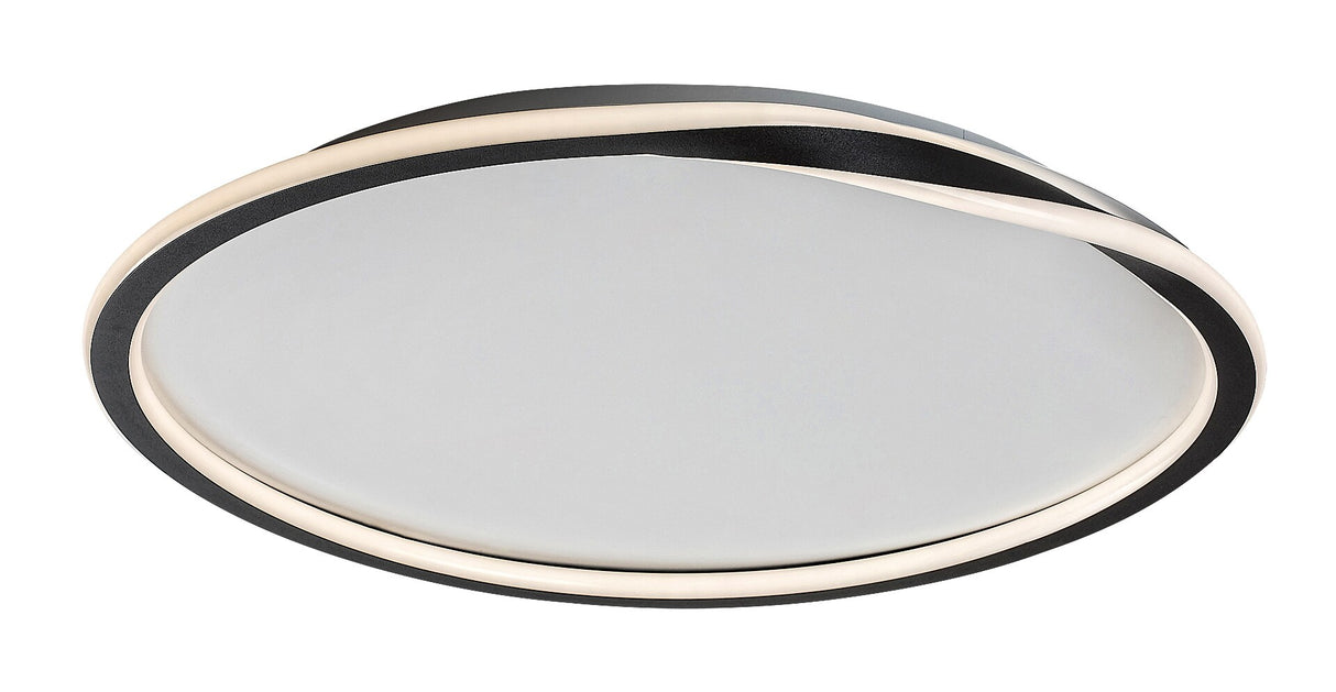 Plafoniera LED Mathiola, negru, 40W, 2200lm, 4000K, D.56cm, IP20, Rabalux, 71290