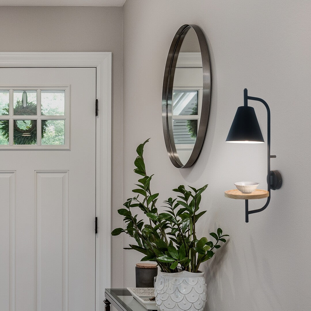 Aplica Azome, negru, 1xE27, H.50 cm, Rabalux 71293