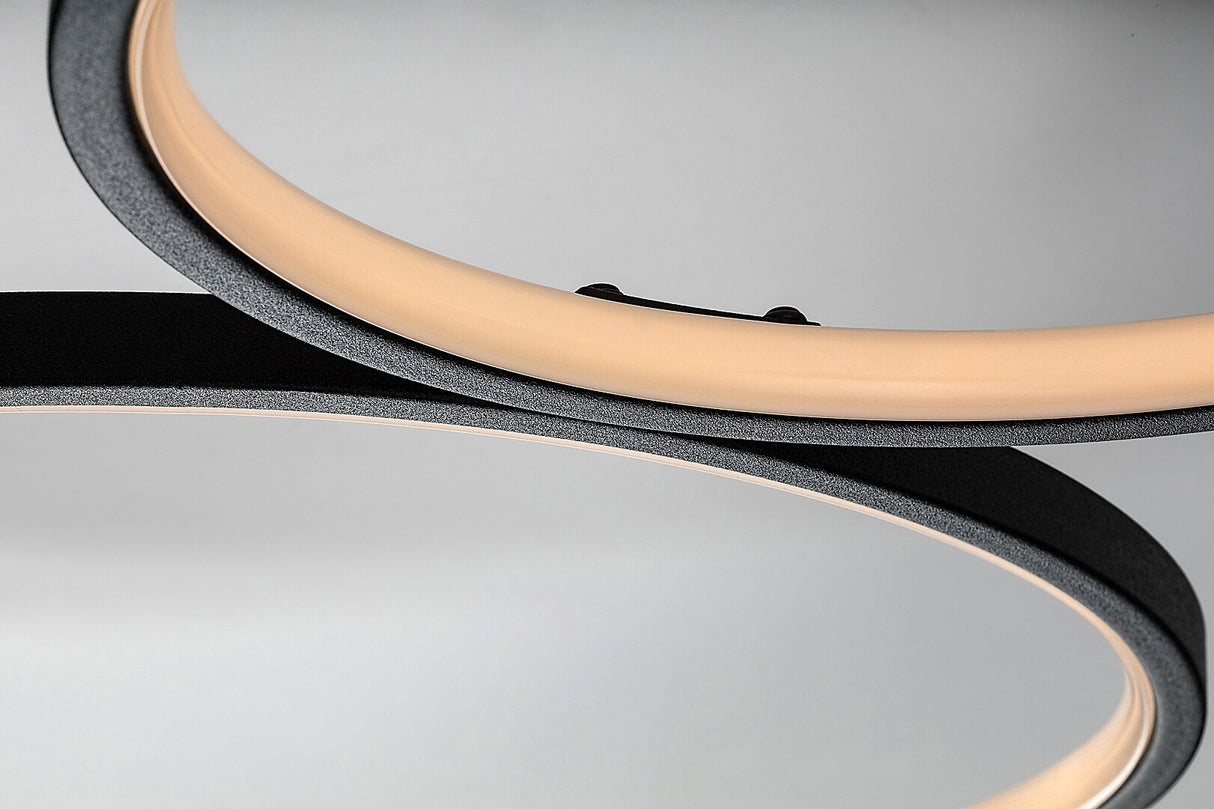 Plafoniera LED Formand, negru, 38W, 1100lm, 3000K, IP20, Rabalux, 71297