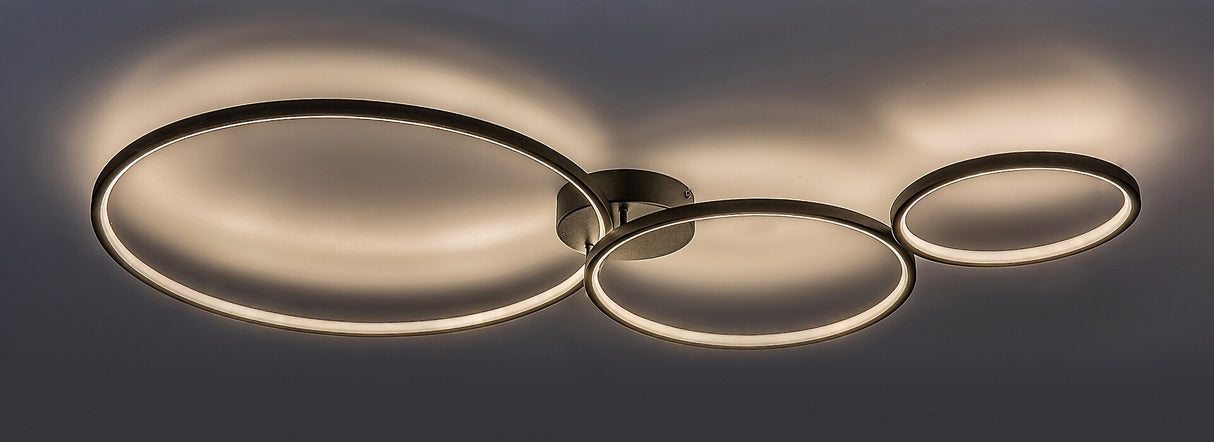 Plafoniera LED Formand, negru, 38W, 1100lm, 3000K, IP20, Rabalux, 71297