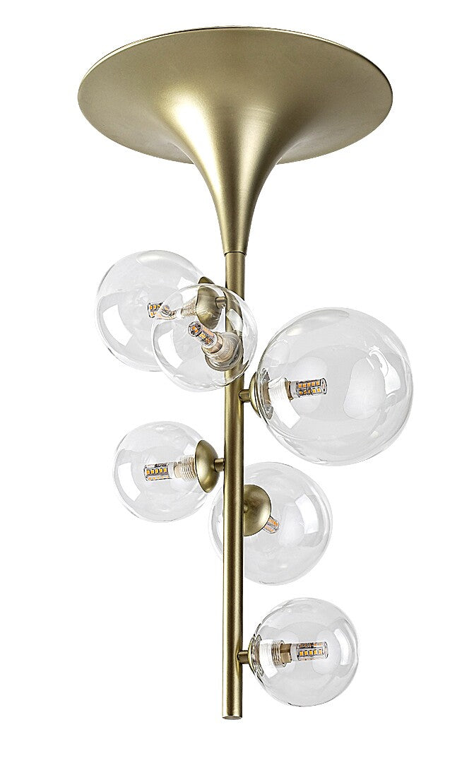 Plafoniera Aslov, auriu, 6xG9, IP20, Rabalux, 71298