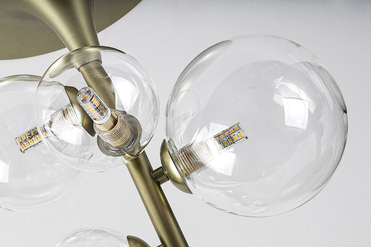 Plafoniera Aslov, auriu, 6xG9, IP20, Rabalux, 71298