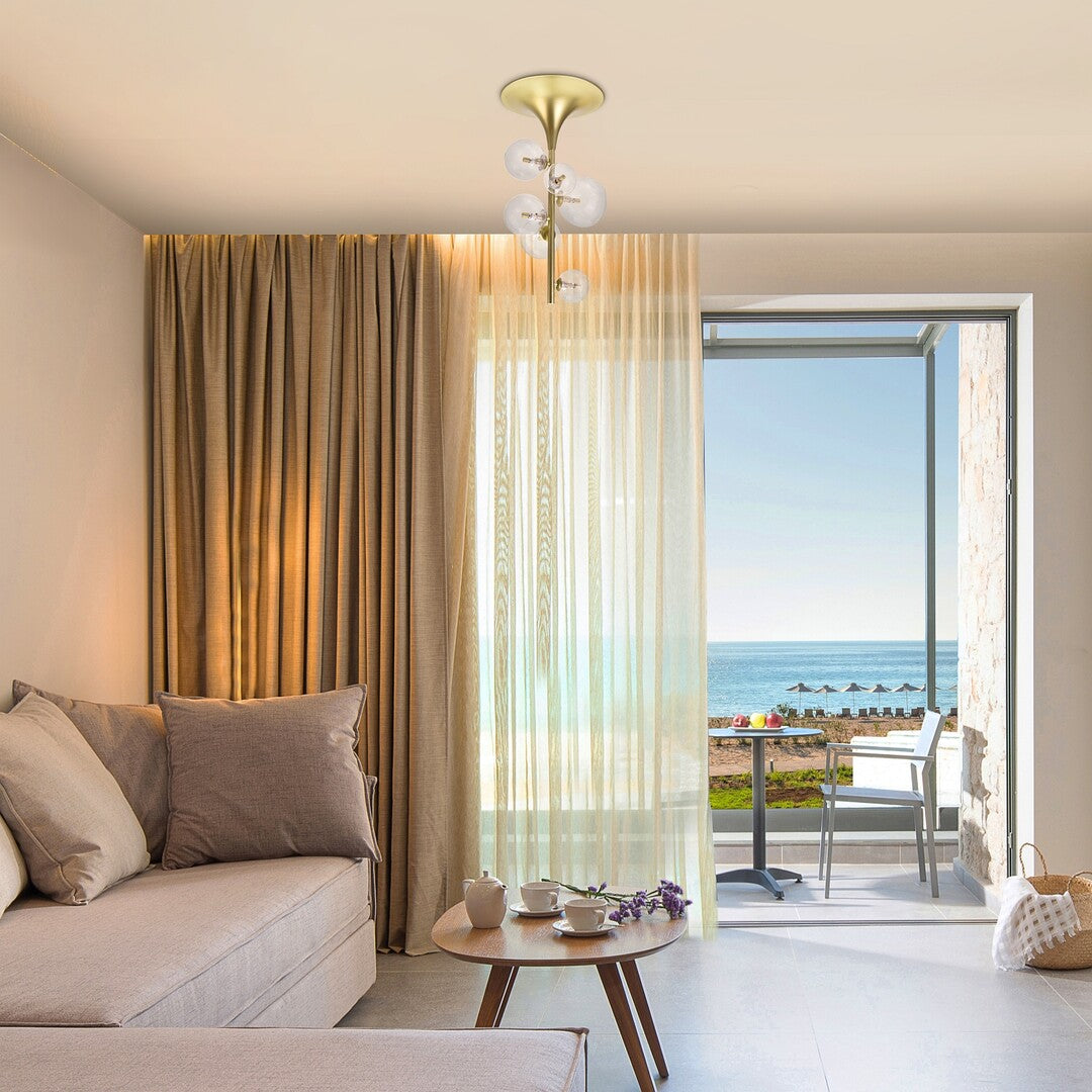 Plafoniera Aslov, auriu, 6xG9, IP20, Rabalux, 71298