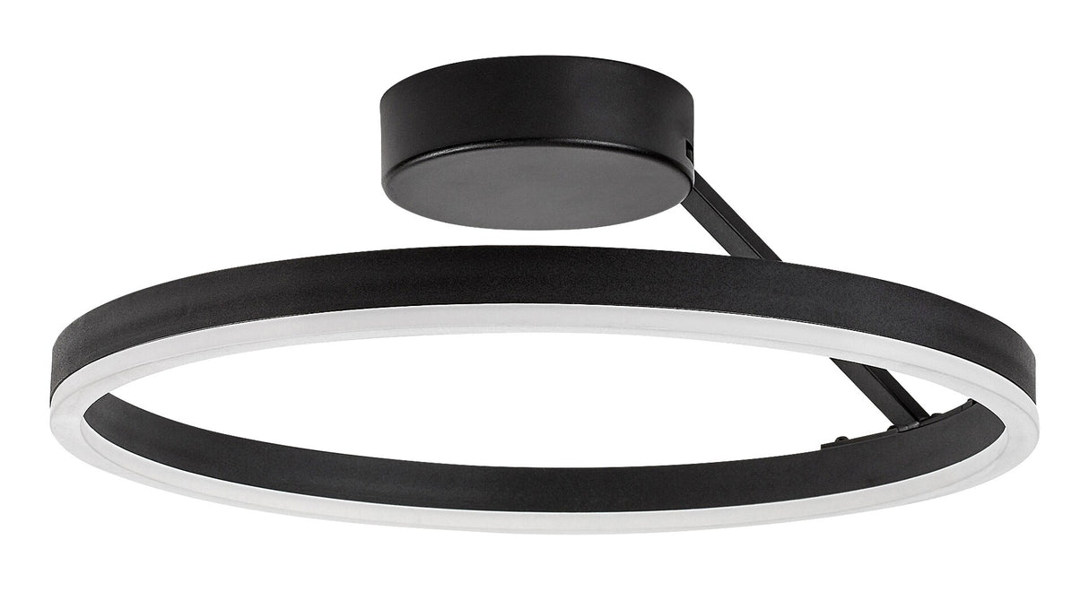 Plafoniera LED Isaure, negru, 24W, 1600lm, 3000K, 4000K, 6500K, IP20, Rabalux, 71302