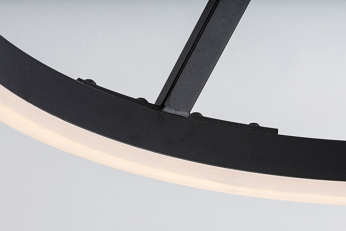 Plafoniera LED Isaure, negru, 24W, 1600lm, 3000K, 4000K, 6500K, IP20, Rabalux, 71302