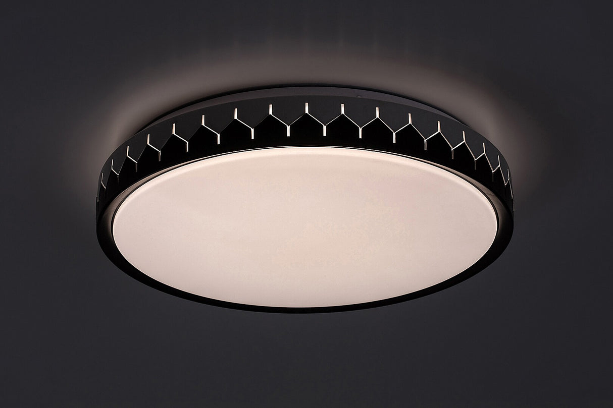 Plafoniera LED Malin, negru/ gri, 24W, 1500lm, 3000-6500K, IP20, Rabalux, 71303