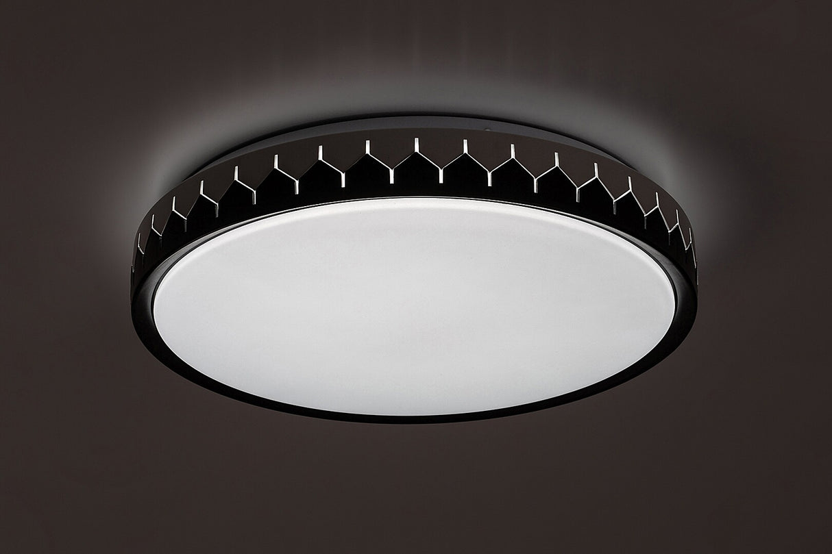Plafoniera LED Malin, negru/ gri, 24W, 1500lm, 3000-6500K, IP20, Rabalux, 71303