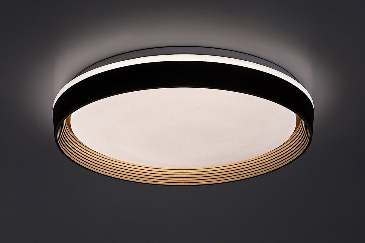 Plafoniera LED Ladan, maro/ auriu, 48W, 3000lm, 3000K-6500K, D.50cm, IP20, Rabalux, 71308