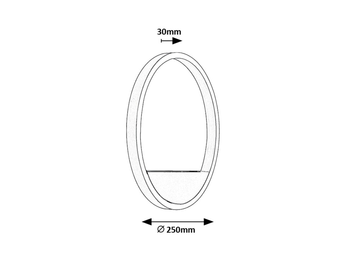 Aplica LED Thric, negru/ auriu, 15W, 960lm, 3000K, IP20, Rabalux, 71310