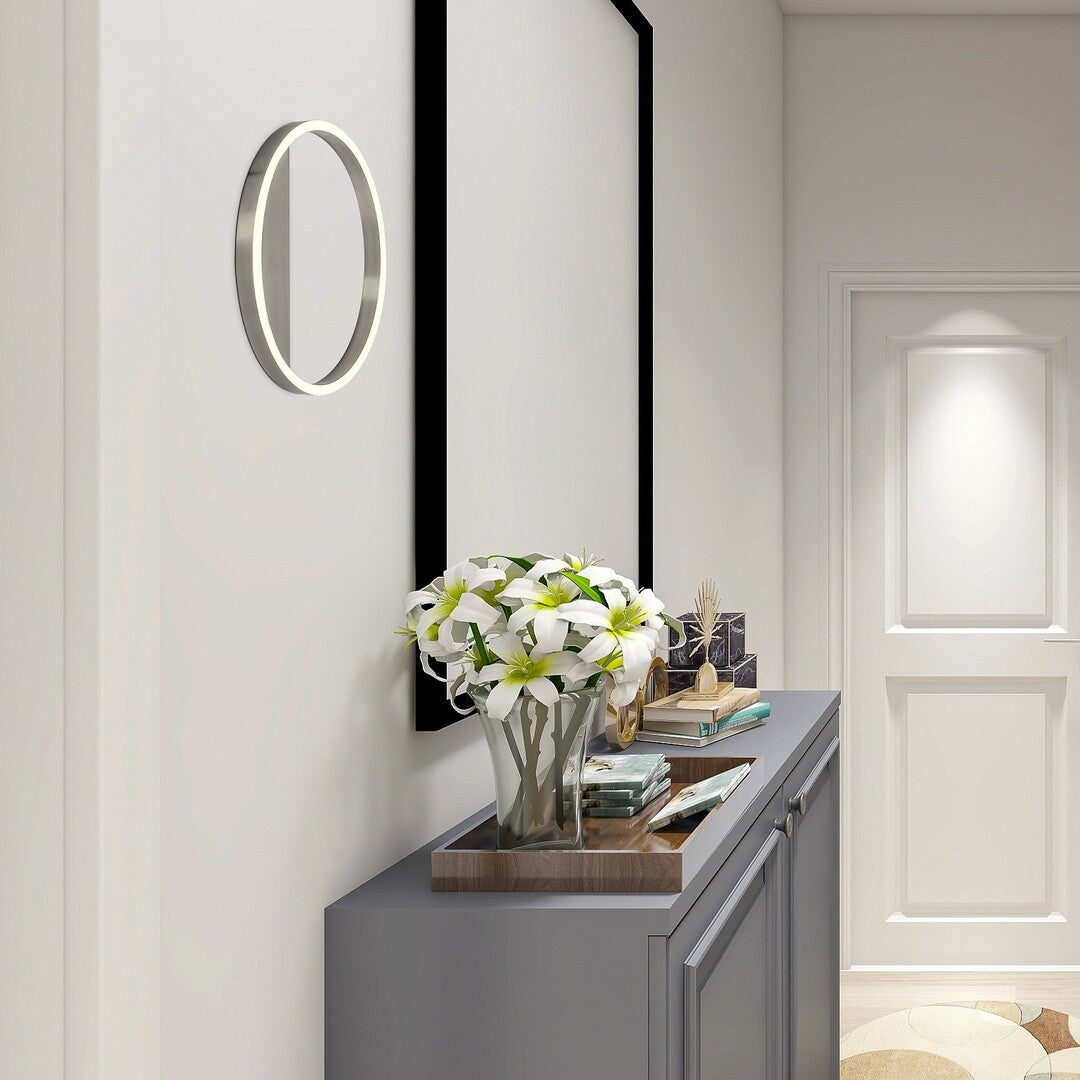 Aplica de perete Thrac, aluminiu șlefuit, LED 15W, 1000lm, 4000K, IP20, Rabalux, 71312