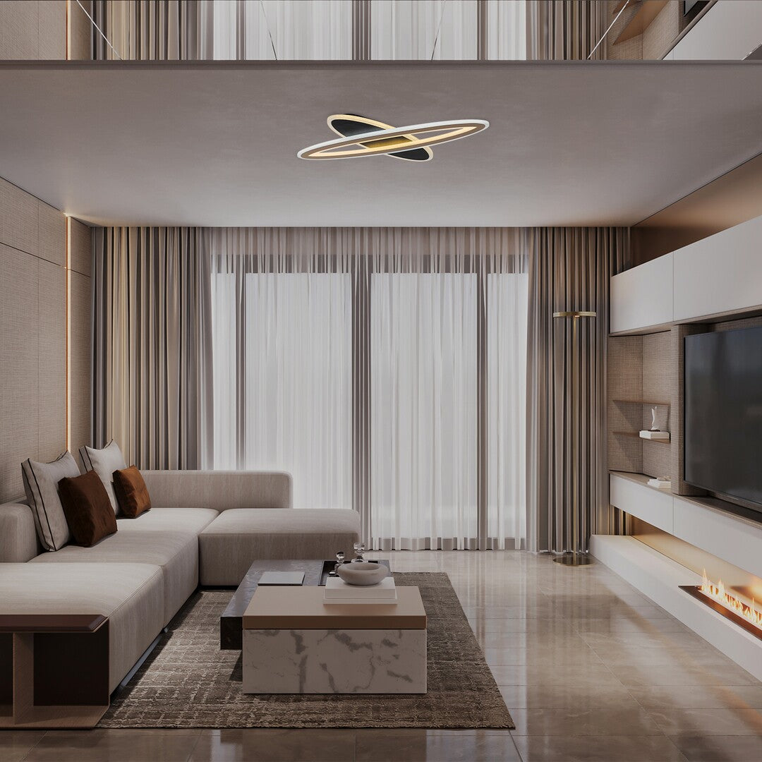 Plafoniera LED Taneli 2, 70W, 6250lm, 3000K-6000K, D.70cm, IP20, Rabalux, 71313