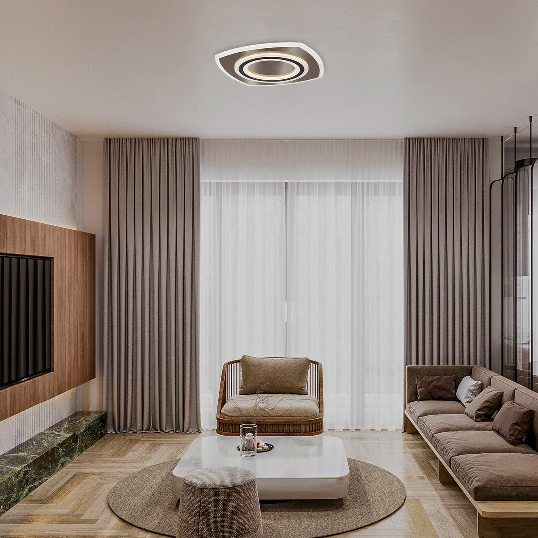 Plafoniera LED Taneli 2, 60W, 4950lm, 3000K-4000K-6000K, D.48cm, IP20, Rabalux, 71317