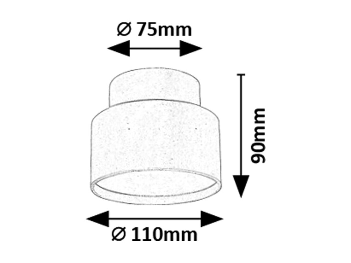 Plafoniera LED Ovidia, negru, 16W, 920lm, 3000K, IP20, Rabalux, 71319